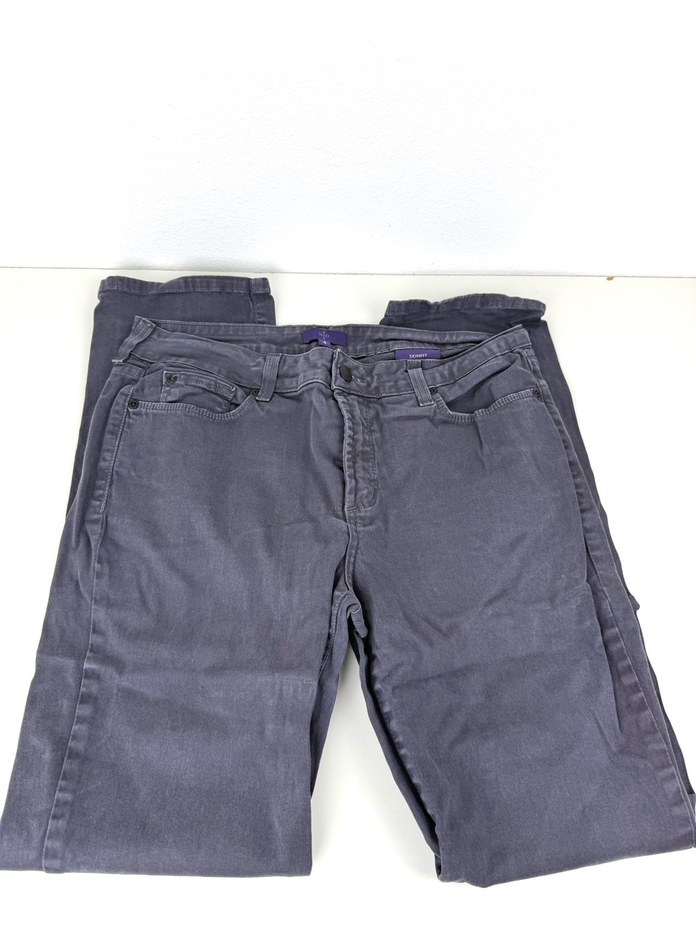 NYDJ Skinny Jeans Charcoal Gray 8